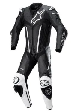 Alpinestars Fusion 1-P Leather Suit Black White