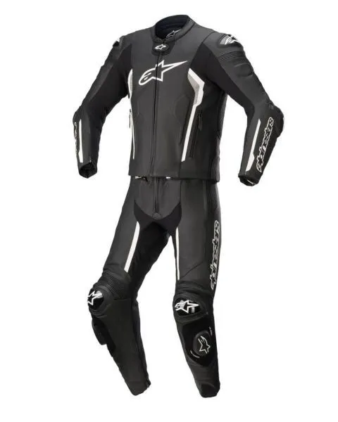 Alpinestars Missile V2 2-P Leather Suit Black White 3 Alpinestars Missile V2 2-P Leather Suit Black White