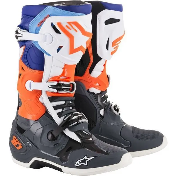 Alpinestars Tech-10 Green/Orange-Fluo/Black/White 3 Alpinestars Tech-10 Green/Orange-Fluo/Black/White