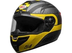 BELL SRT Devil May Care Matte Grey-Yellow-Red