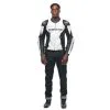 Blouson Dainese Racing 4 Leather White/Black -Casques intégraux Soldes 2022 dainese racing 4 leather jacket white black motorradjacke blouson veste motorjas mont chaqueta 1 1