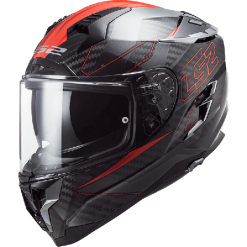 LS2 Challenger Carbon Fold Red