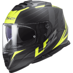 LS2 Storm Nerve Black HV Yellow