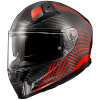 LS2 Vector 2 Carbon Flux Red-06 -Casques intégraux Soldes 2022 ls2 vector 2 carbon flux red 06 full face helmet integralhelm casque integral kask casco integral 1 1