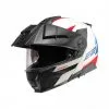 Schuberth E2 Defender White-Blue -Casques intégraux Soldes 2022 schuberth e2 defender white blue adventure modular helmet klapphelm casque modulaire systeemhelm kask casco modular 1 1