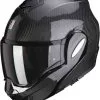 Scorpion EXO-TECH CARBON SOLID Black -Casques intégraux Soldes 2022 scorpion exo tech carbon solid black modular helm casque kask casco 1 1